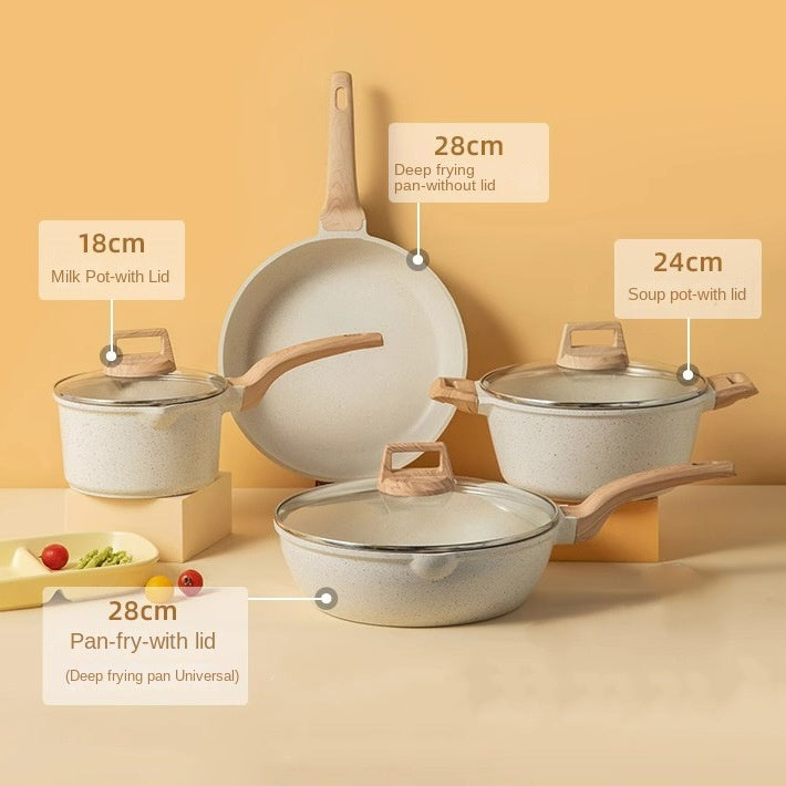 Non-Stick Marble Pot Set.