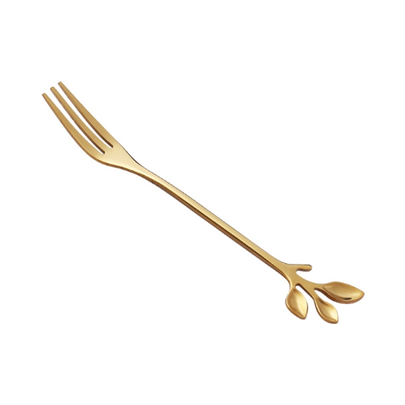 Stainless Steel Leaf Spoon Fork.