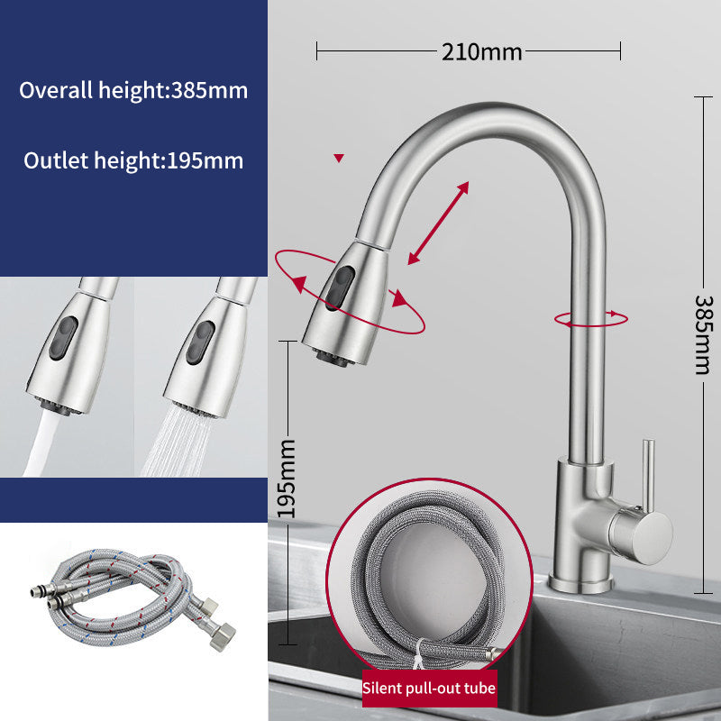 Stainless Steel Pull Faucet