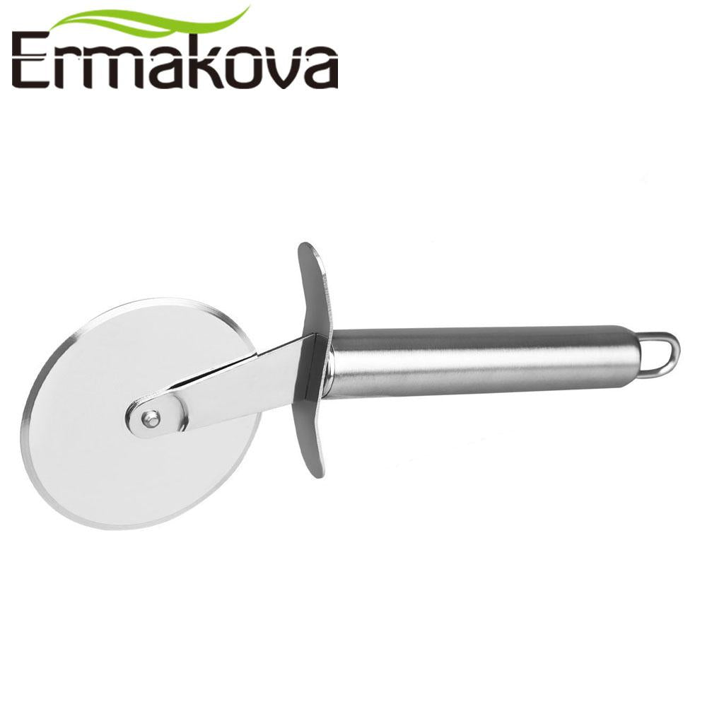 Pizza Cutter Stainless Steel Pizza Knife Cake Bread Pies Round Knife Cutter Pizza Tool