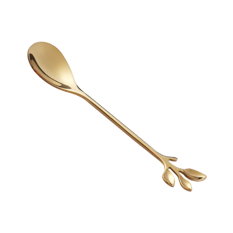 Stainless Steel Leaf Spoon Fork.