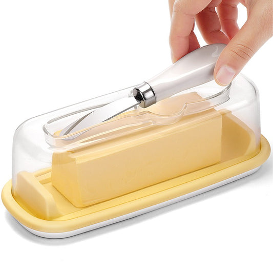 Butter Box, Sealed And Fresh Kitchen Utensils, Square With Knife, Butter Box, Cheese And Cheese Storage Box