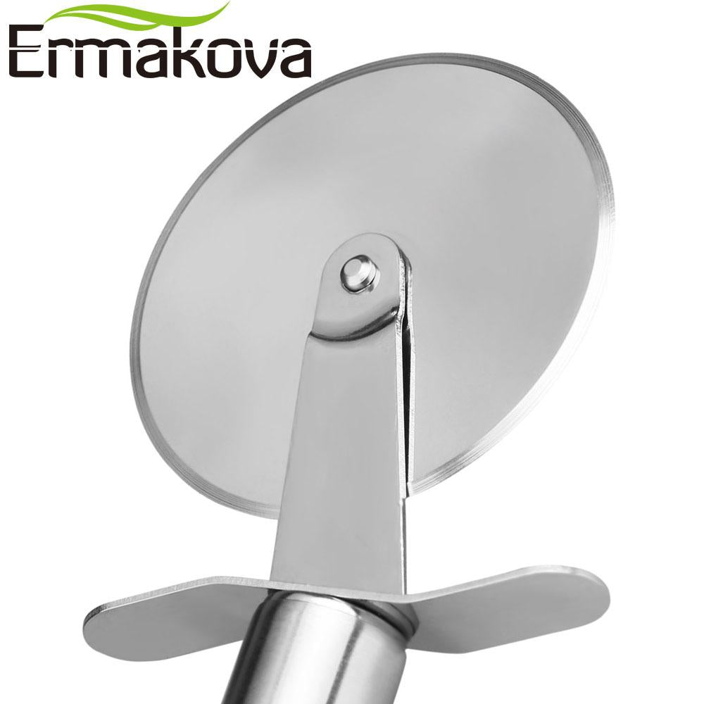 Pizza Cutter Stainless Steel Pizza Knife Cake Bread Pies Round Knife Cutter Pizza Tool