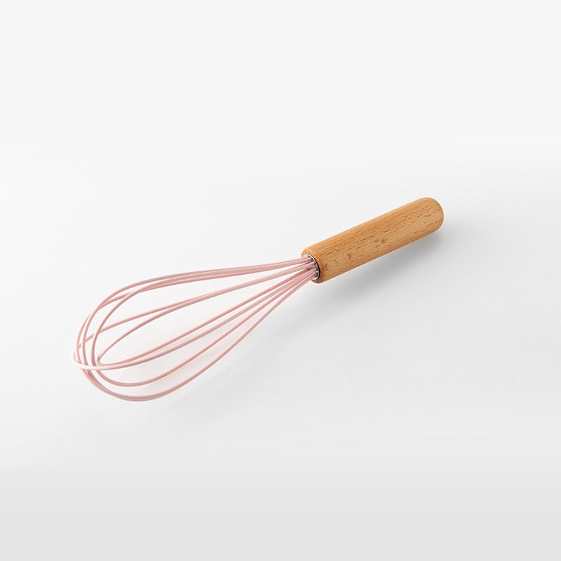 Pink 11-Piece Wooden Utensils