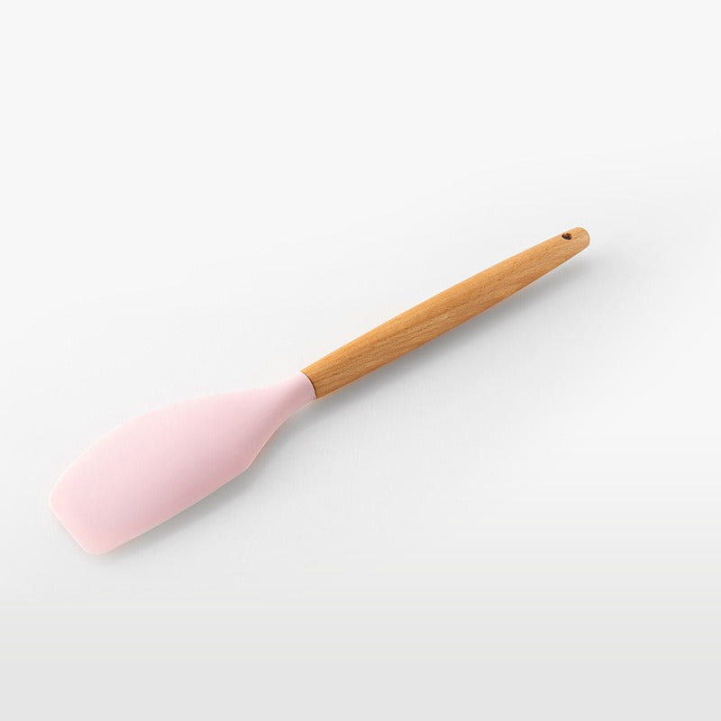 Pink 11-Piece Wooden Utensils