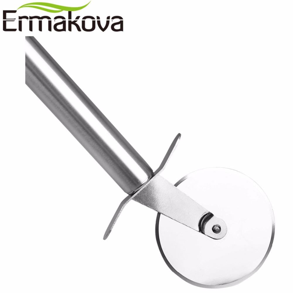 Pizza Cutter Stainless Steel Pizza Knife Cake Bread Pies Round Knife Cutter Pizza Tool